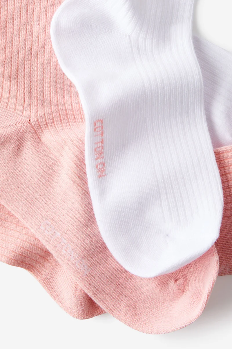 Rubi  The Perfect Pair Frill Rib Crew Sock 2Pk for Women | Best Price UAE